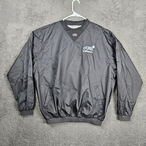 Vintage Rawlings UCSD Baseball Windbreaker Pullover Jacket Mens XL Black V-Neck